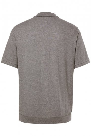 Men+ 264 Koszulka polo bellyfit Szara melanż - Koszulki polo - Koszulki Polo 2XL-8XL