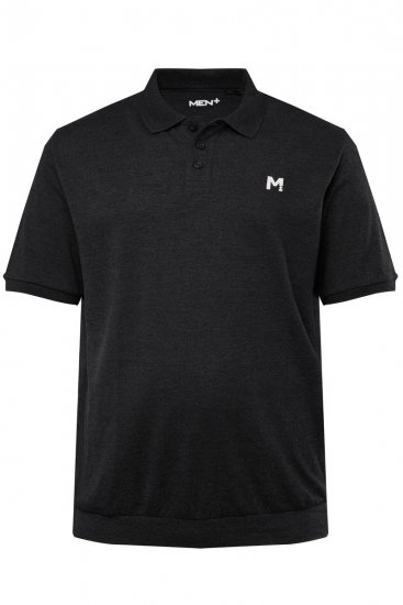 Men+ 266 Koszulka polo bellyfit Czarna 2-pak - Koszulki polo - Koszulki Polo 2XL-8XL