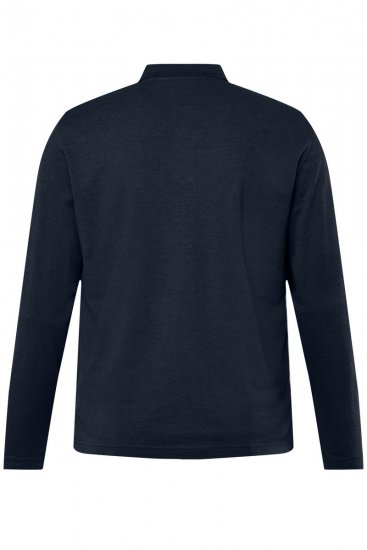 Men+ 270 Koszulka polo z długim rękawem Granatowa - Koszulki polo - Koszulki Polo 2XL-8XL