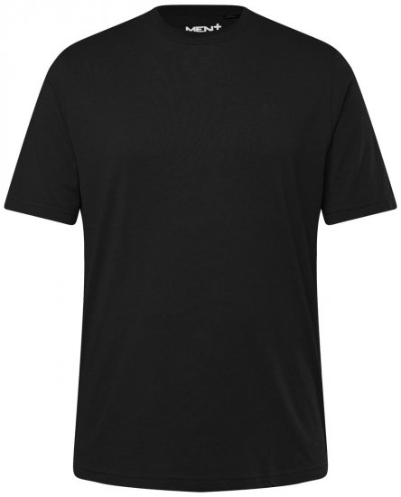 Men+ 276 Koszulka okrągły dekolt Czarna - Koszulki - T-shirty meskie Duże Rozmiary - 2XL-14XL