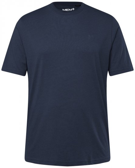Men+ 276 Koszulka okrągły dekolt Granatowa - Koszulki - T-shirty meskie Duże Rozmiary - 2XL-14XL