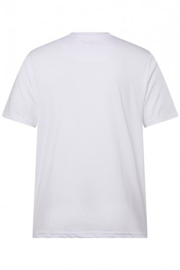 Men+ 276 Koszulka okrągły dekolt Biały - Koszulki - T-shirty meskie Duże Rozmiary - 2XL-14XL