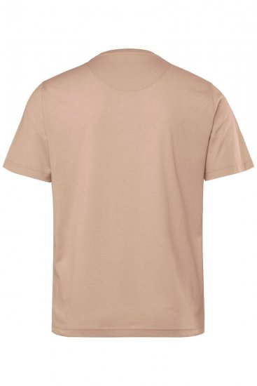 Men+ 276 Koszulka okrągły dekolt Piaskowa - Koszulki - T-shirty meskie Duże Rozmiary - 2XL-14XL