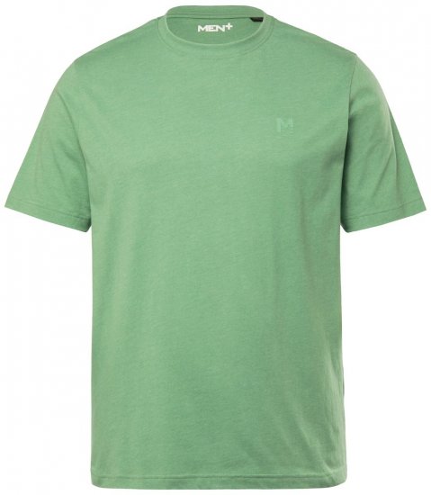 Men+ 276 Koszulka okrągły dekolt Zielona - Koszulki - T-shirty meskie Duże Rozmiary - 2XL-14XL