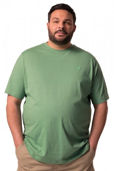 Men+ 276 Koszulka okrągły dekolt Zielona - Koszulki - T-shirty meskie Duże Rozmiary - 2XL-14XL