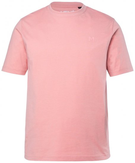 Men+ 276 Koszulka okrągły dekolt Różowa - Koszulki - T-shirty meskie Duże Rozmiary - 2XL-14XL