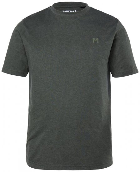 Men+ 276 Koszulka okrągły dekolt Oliwkowa - Koszulki - T-shirty meskie Duże Rozmiary - 2XL-14XL