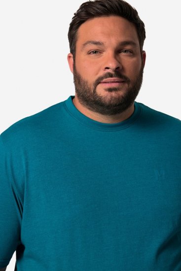 Men+ 276 Koszulka okrągły dekolt Szaroniebieska - Koszulki - T-shirty meskie Duże Rozmiary - 2XL-14XL