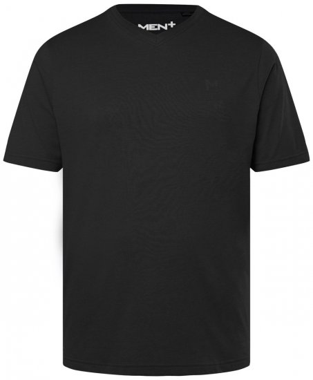 Men+ 279 Koszulka dekolt V Czarna - Koszulki - T-shirty meskie Duże Rozmiary - 2XL-14XL