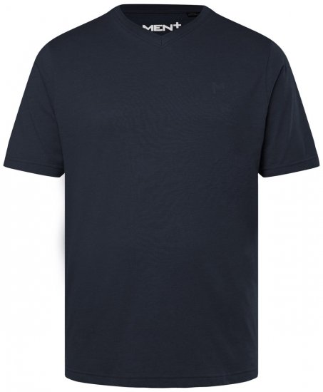 Men+ 279 Koszulka dekolt V Granatowa - Koszulki - T-shirty meskie Duże Rozmiary - 2XL-14XL