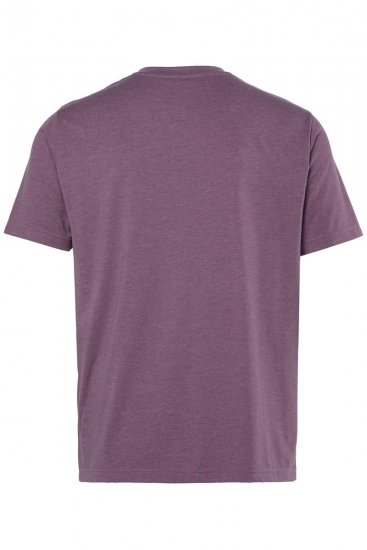 Men+ 279 Koszulka dekolt V Śliwkowa - Koszulki - T-shirty meskie Duże Rozmiary - 2XL-14XL