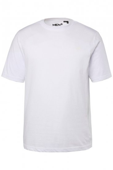 Men+ 285 Koszulka okrągły dekolt Biały 2-pak - Koszulki - T-shirty meskie Duże Rozmiary - 2XL-14XL