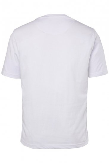 Men+ 285 Koszulka okrągły dekolt Biały 2-pak - Koszulki - T-shirty meskie Duże Rozmiary - 2XL-14XL