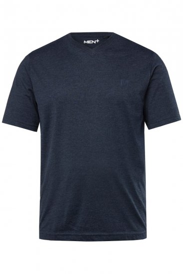 Men+ 299 Koszulka dekolt V Granatowa 2-pak - Koszulki - T-shirty meskie Duże Rozmiary - 2XL-14XL