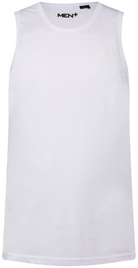Men+ 303 Podkoszulek Biały - Koszulki - T-shirty meskie Duże Rozmiary - 2XL-14XL