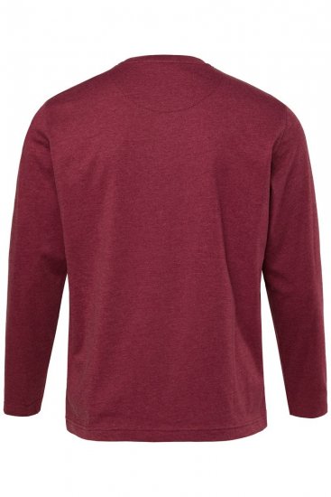 Men+ 307 Koszulka z długim rękawem Bakłażanowa - Koszulki - T-shirty meskie Duże Rozmiary - 2XL-14XL