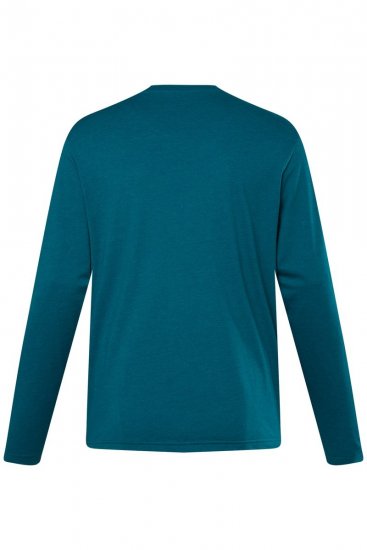 Men+ 307 Koszulka z długim rękawem Szaroniebieska - Koszulki - T-shirty meskie Duże Rozmiary - 2XL-14XL