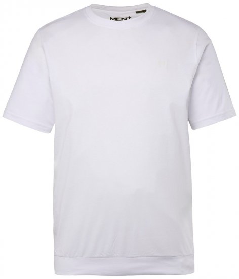 Men+ 308 Koszulka bellyfit Biały - Koszulki - T-shirty meskie Duże Rozmiary - 2XL-14XL