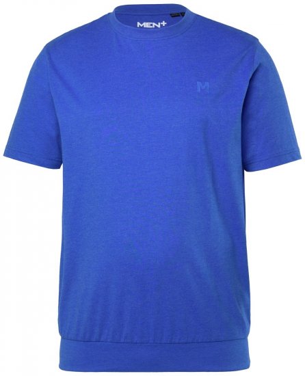 Men+ 308 Koszulka bellyfit Lazurowa - Koszulki - T-shirty meskie Duże Rozmiary - 2XL-14XL