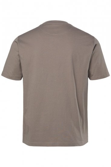 Men+ 424 Koszulka Trout Trophy Szarobrązowa - Koszulki - T-shirty meskie Duże Rozmiary - 2XL-14XL