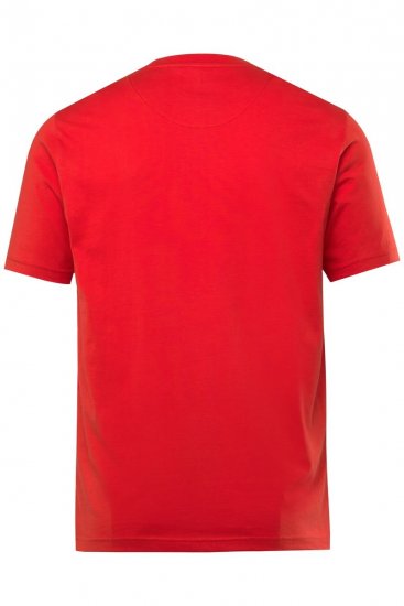 Men+ 424 Koszulka Trout Trophy Czerwona chili - Koszulki - T-shirty meskie Duże Rozmiary - 2XL-14XL