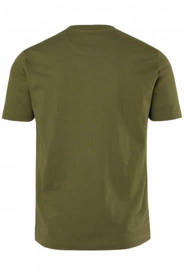 Men+ 424 Koszulka Trout Trophy Ciemnooliwkowa - Koszulki - T-shirty meskie Duże Rozmiary - 2XL-14XL