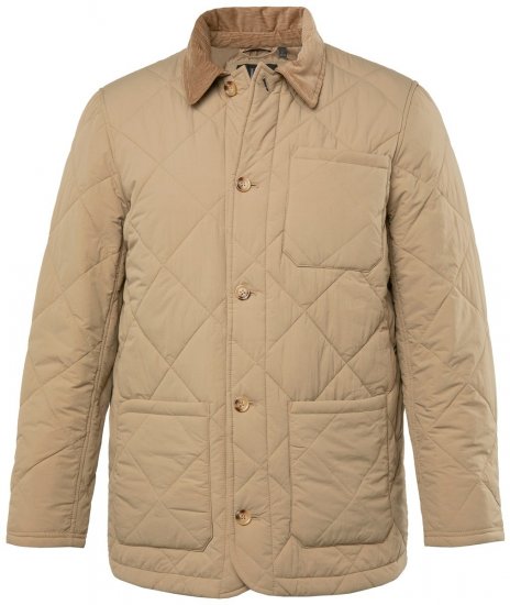 JP1880 836628 Pikowana kurtka w stylu western Ciemnobeżowa - Kurtki Męskie Duże Rozmiary - Kurtki Duże rozmiary 2XL-8XL