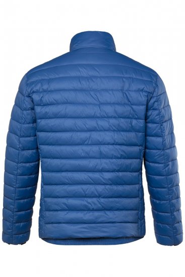 Boston Park 638 Pikowana kurtka bellyfit ze stójką Kobaltowa - Kurtki Męskie Duże Rozmiary - Kurtki Duże rozmiary 2XL-8XL