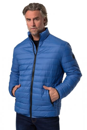 Boston Park 638 Pikowana kurtka bellyfit ze stójką Kobaltowa - Kurtki Męskie Duże Rozmiary - Kurtki Duże rozmiary 2XL-8XL