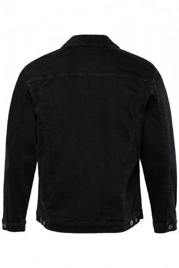 JP1880 836791 Kurtka jeansowa z czterema kieszeniami Czarna - Kurtki Męskie Duże Rozmiary - Kurtki Duże rozmiary 2XL-8XL