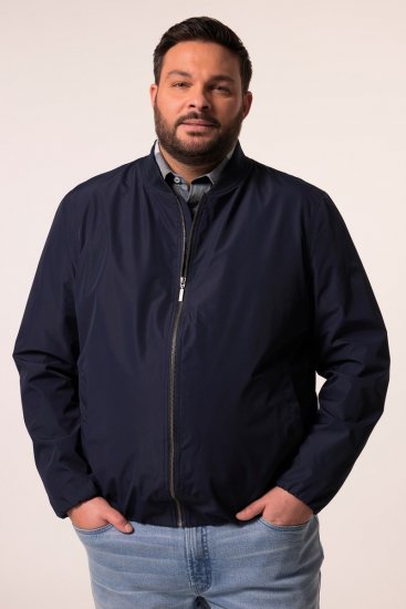 Men+ 823 Ultralekka kurtka bomber bellyfit Granatowa - Kurtki Męskie Duże Rozmiary - Kurtki Duże rozmiary 2XL-8XL