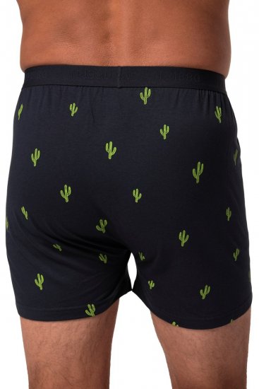 JP1880 837629 Bokserki FLEXNAMIC® z nadrukiem kaktusów Granatowa 2-pak - Bielizna & stroje kąpielowe - Bielizna & Stroje kąpielowe 2XL-8XL