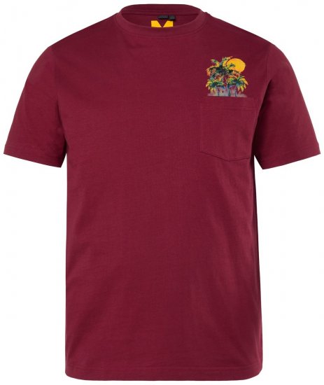 Men+ 219 Koszulka Palmy Miedzianobrązowa - Koszulki - T-shirty meskie Duże Rozmiary - 2XL-14XL