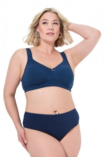 Ulla Popken 838637 Stringi 3 szt. Granatowa - Majtki - 