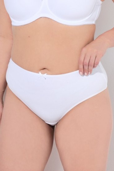 Ulla Popken 838637 Stringi 3 szt. Biały - Majtki - 
