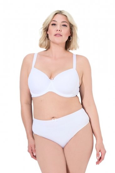 Ulla Popken 838637 Stringi 3 szt. Biały - Majtki - 