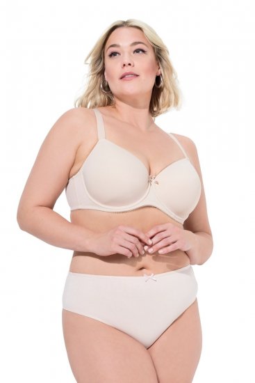 Ulla Popken 838637 Stringi 3 szt. Beżowa - Majtki - 