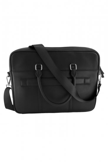 JP1880 838828 Torba na laptopa ze skóry Czarna - Torby - 