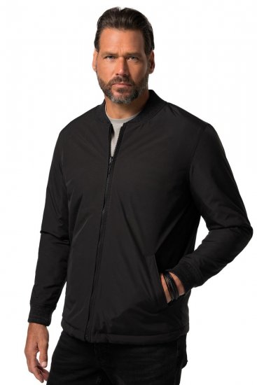 JP1880 838875 Dwustronna kurtka college Czarna - Kurtki Męskie Duże Rozmiary - Kurtki Duże rozmiary 2XL-8XL
