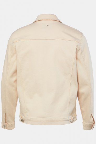 JP1880 839551 Kurtka jeansowa z bawełny organicznej Jasnobeżowy - Kurtki Męskie Duże Rozmiary - Kurtki Duże rozmiary 2XL-8XL