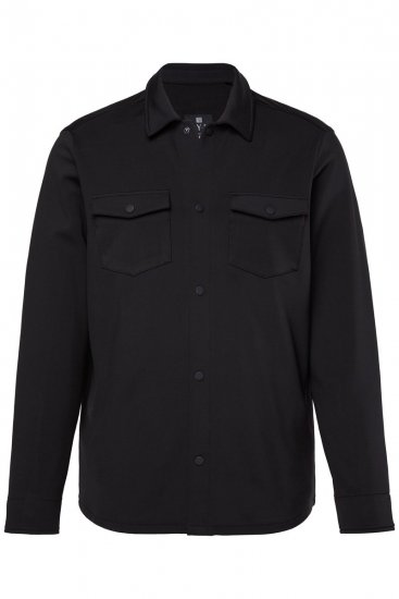 JAY-PI FLEXNAMIC® Sweat-Overshirt Black - Kurtki Męskie Duże Rozmiary - Kurtki Duże rozmiary 2XL-8XL