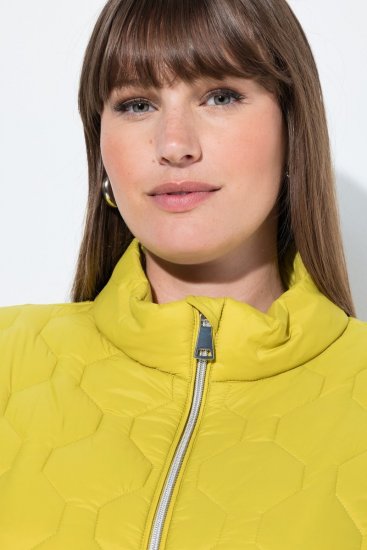 Ulla Popken 840050 Kurtka pikowana Jasnoniebieska - Kurtki - Kurtki dla kobiet w dużych rozmiarach