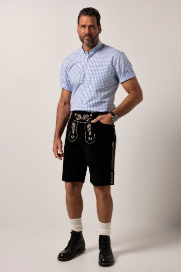 JP1880 Shirt Traditional Short Sleeve Checked Light Blue - Koszule - Koszule 2XL-10XL