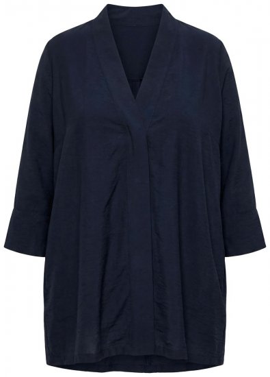 Ulla Popken 840210 Kardigan Granatowa - Kardigany - Kardigany damskie w dużych rozmiarach