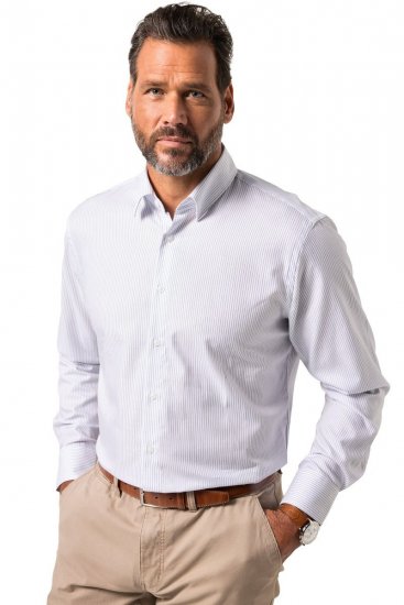 JP1880 Business Shirt Long Sleeve Striped Snow White - Koszule - Koszule 2XL-10XL