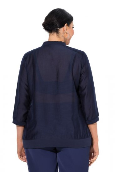 Ulla Popken 841127 Bluzka Granatowa - Bluzki - Bluzki plus size na co dzień