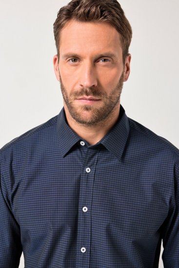 JP1880 Shirt Long Sleeve Kent Collar Navy - Koszule - Koszule 2XL-10XL