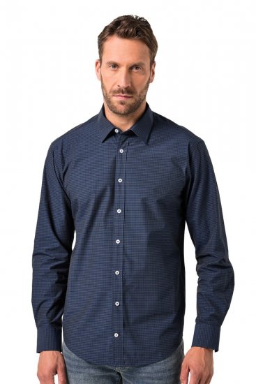 JP1880 Shirt Long Sleeve Kent Collar Navy - Koszule - Koszule 2XL-10XL