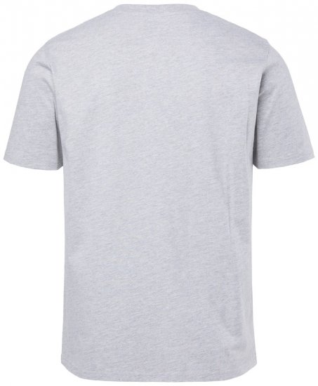 JP1880 T-shirt Short Sleeve Chest Print Grey Melange - Koszulki - T-shirty meskie Duże Rozmiary - 2XL-14XL