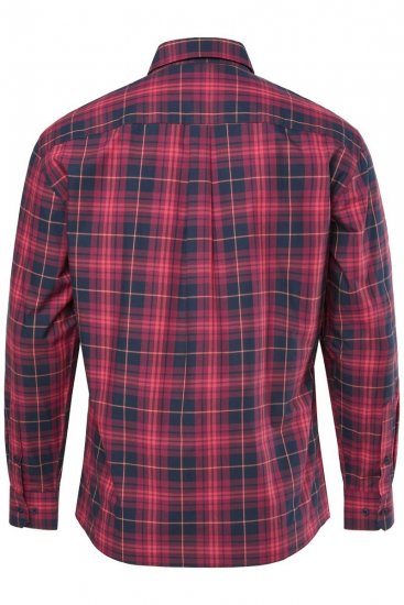 JP1880 Checked Shirt Long Sleeve Red - Koszule - Koszule 2XL-10XL